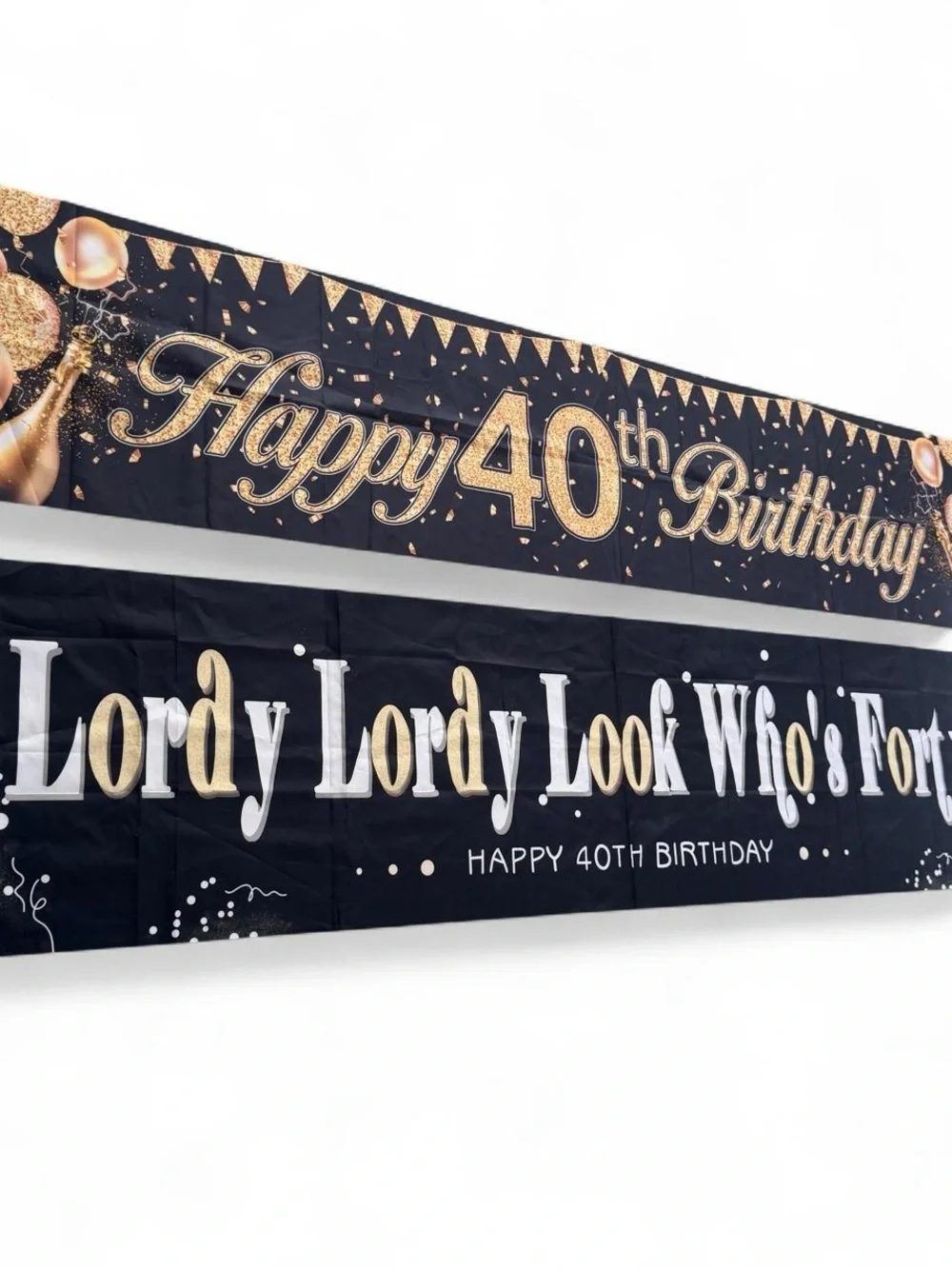 40th birthday Black and Gold set